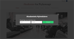 Desktop Screenshot of akademietforpsykoterapi.dk