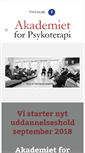 Mobile Screenshot of akademietforpsykoterapi.dk