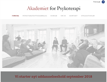 Tablet Screenshot of akademietforpsykoterapi.dk